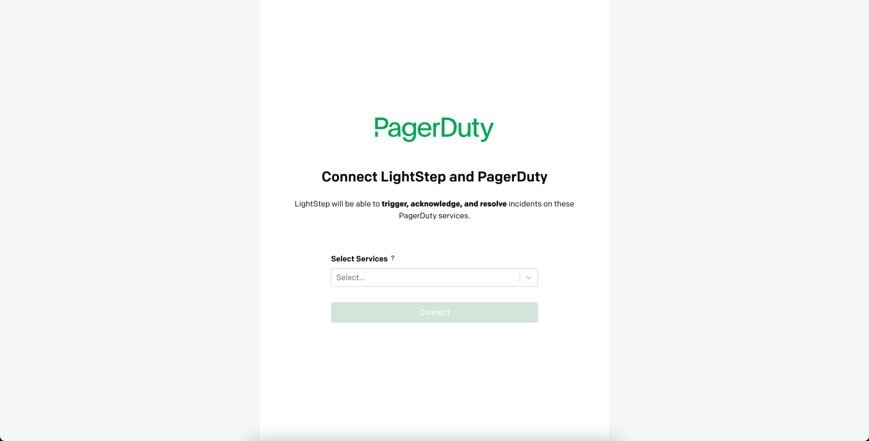 PagerDuty displays a service dropdown.