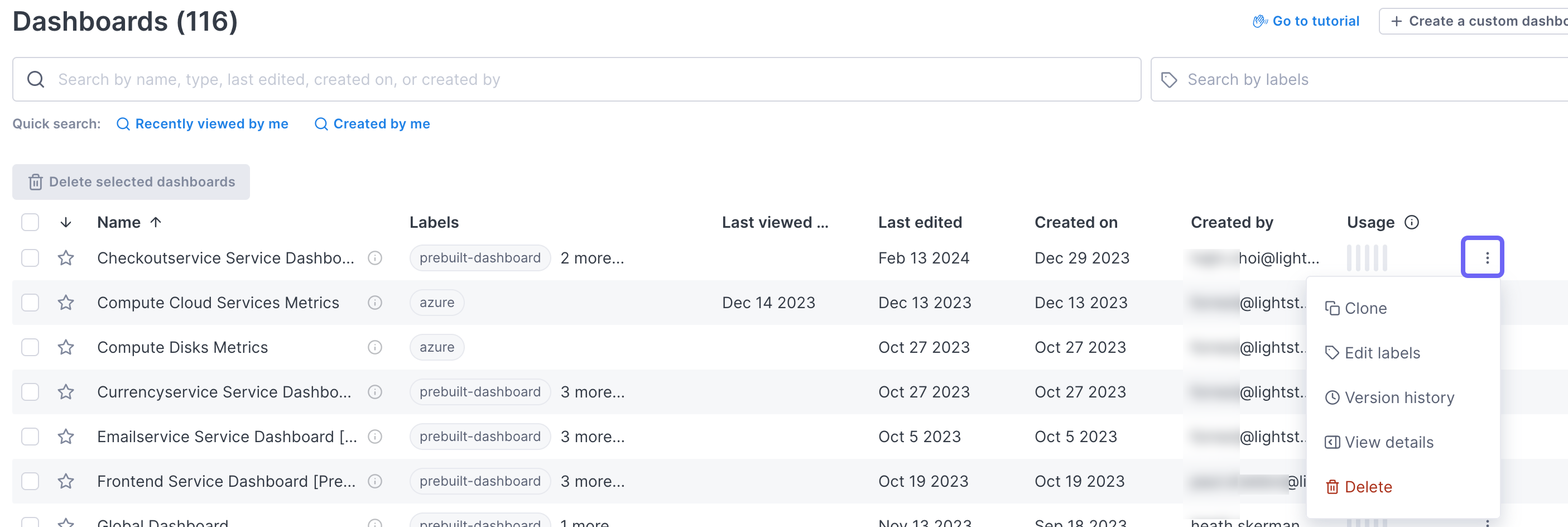Box highlights the more icon.