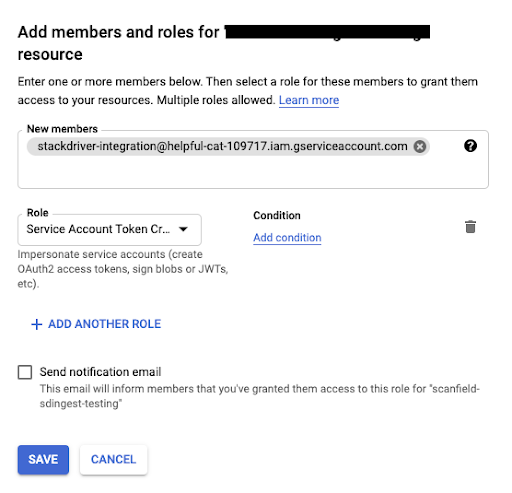 Configuration includes the new members and role settings described above.